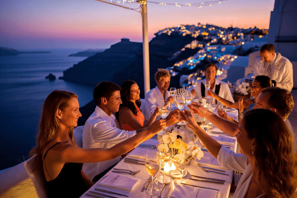 Une soirée repas de Gala en bord de mer