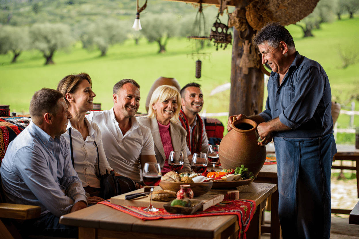 Dégustation de vins locaux à la ferme agrotouristique