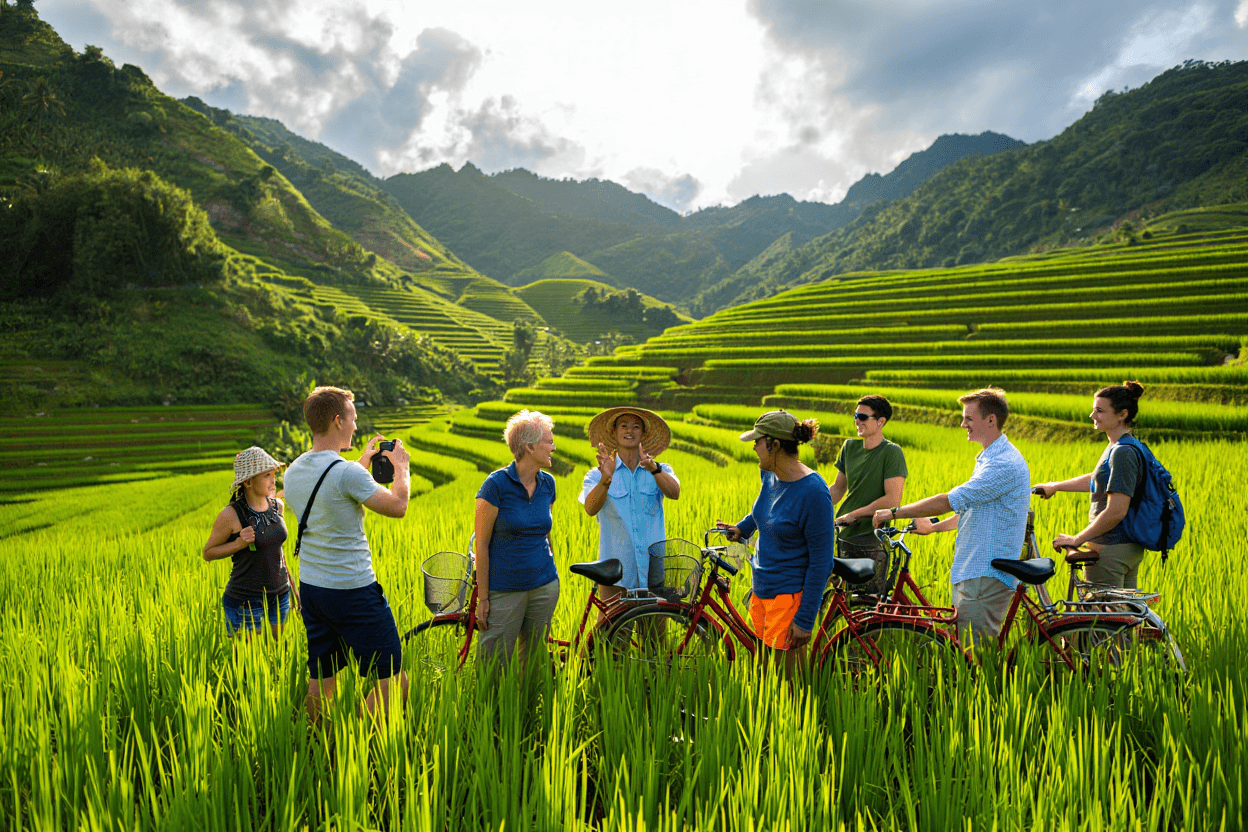 Balade à vélo pour immersion dans la campagne vietnamienne et cours de cuisine